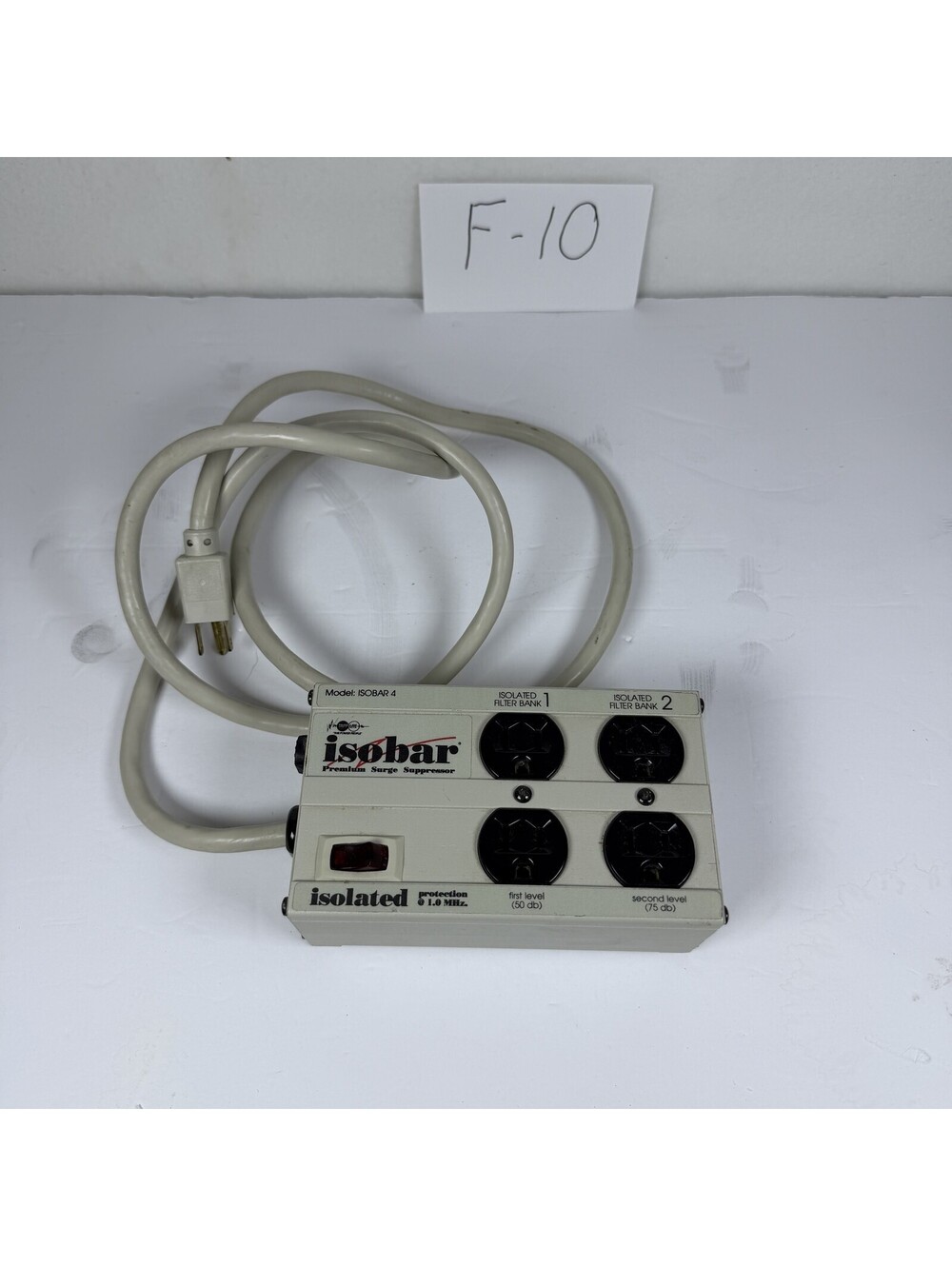 Vintage Tripp Lite Isobar 4 Premium Surge Suppressor Power Strip F-10
